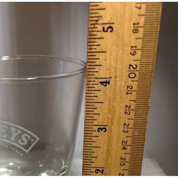 Set Of 6 Baileys Irish Cream Clear Glasses With Logo Etching Bubble Base Design - Picture 7 of 10